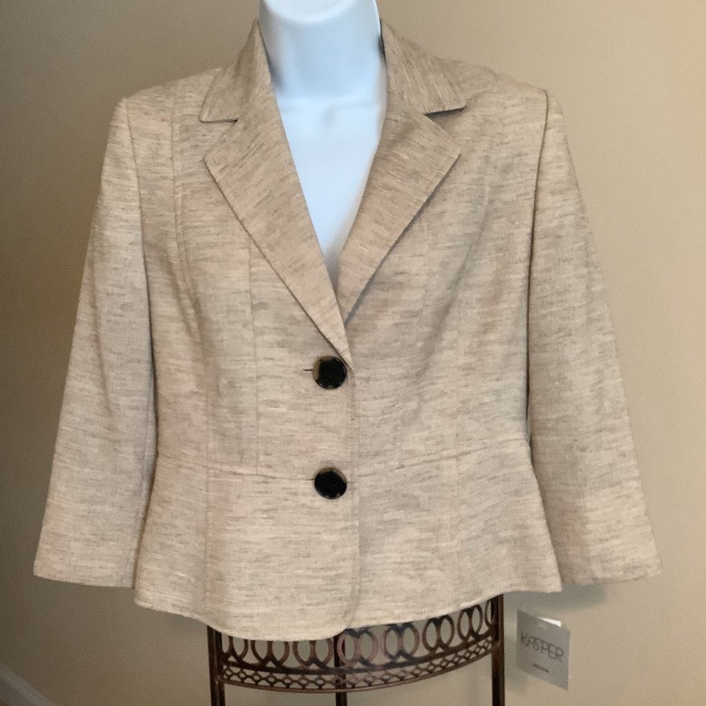 Kasper NWT Ladies Honey Multi Color 4P Lined Suit Jacket/Blazer